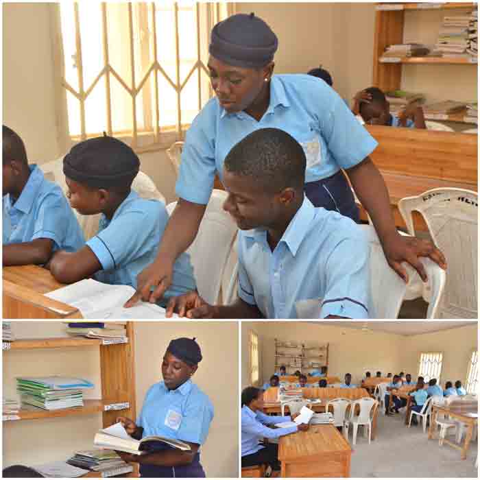 Ameewua-Model-College-Students in Library